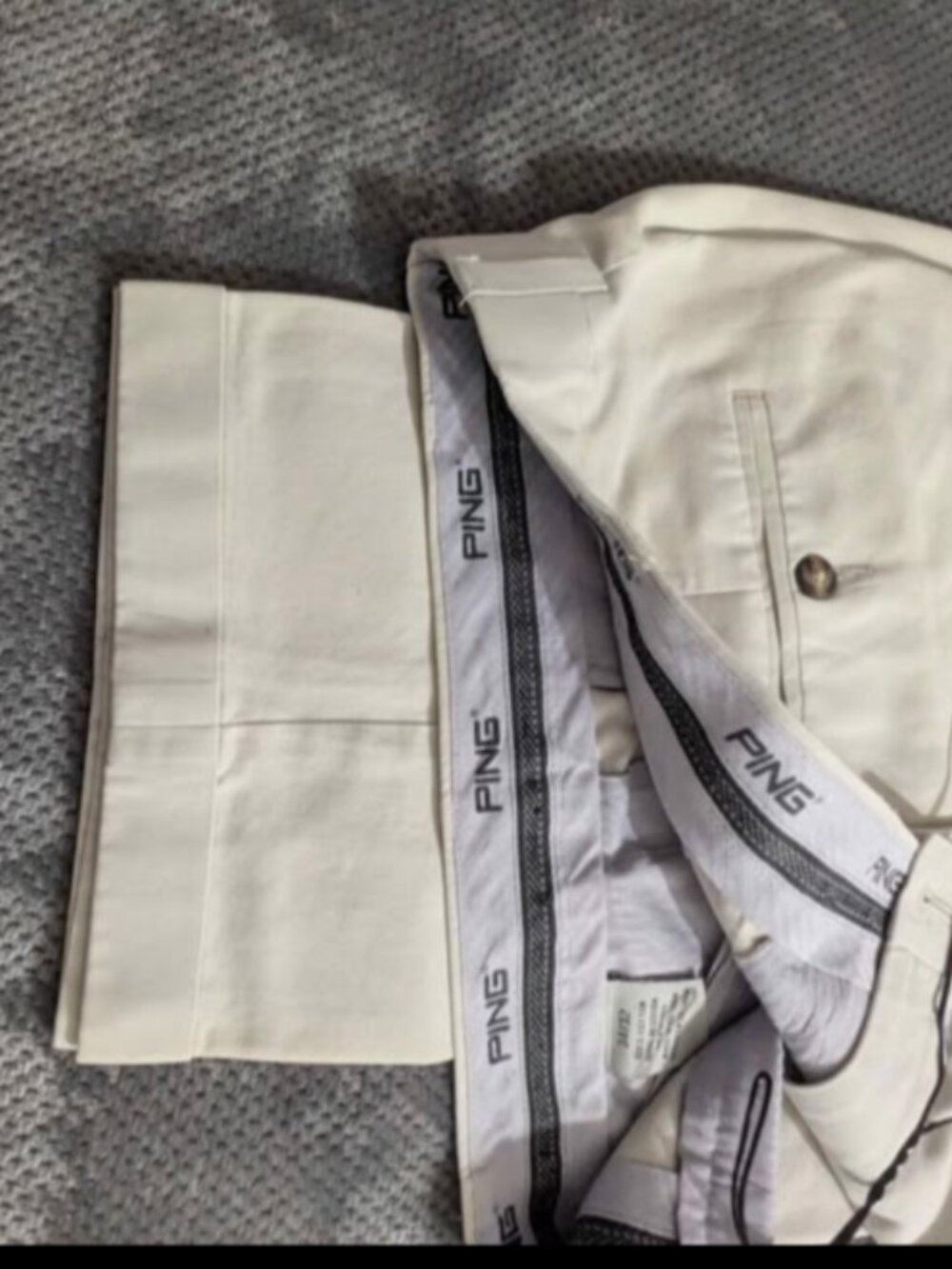 Ping Khaki Pleated Golf Pants 34/32 Men's